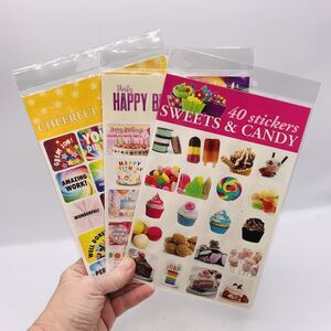 620-Stickers For Student Rewards Scrapbooking Homeschool Stickers Candy Birthday